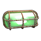 Green Industrial Wall Light
